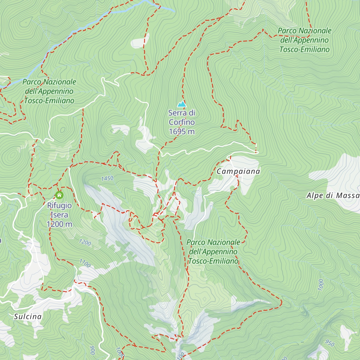 Rifugio Granaiola map