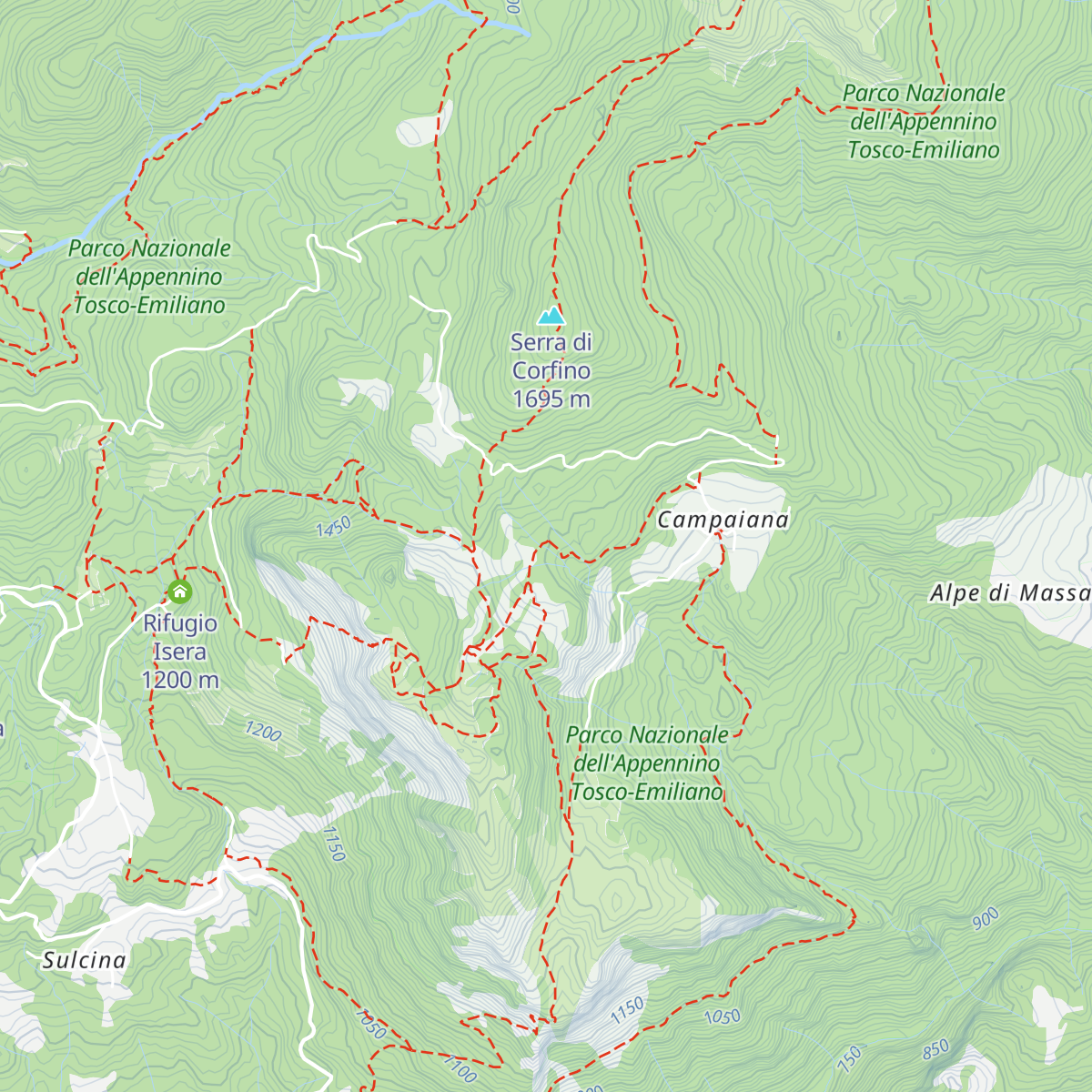Rifugio Granaiola map
