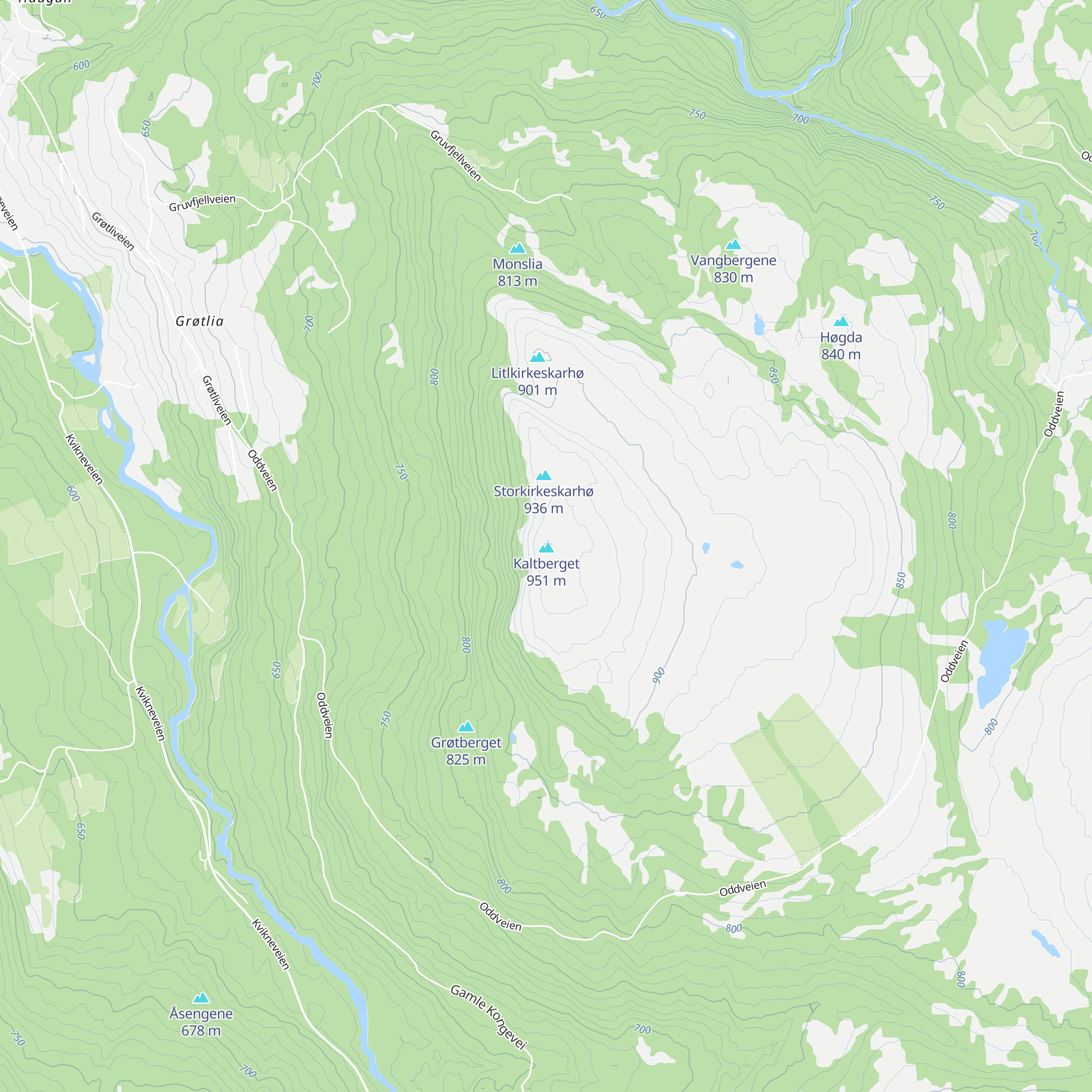 Kaltbergtårnet map