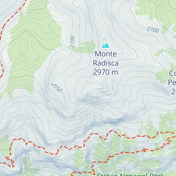 Map of Corne di Radisca