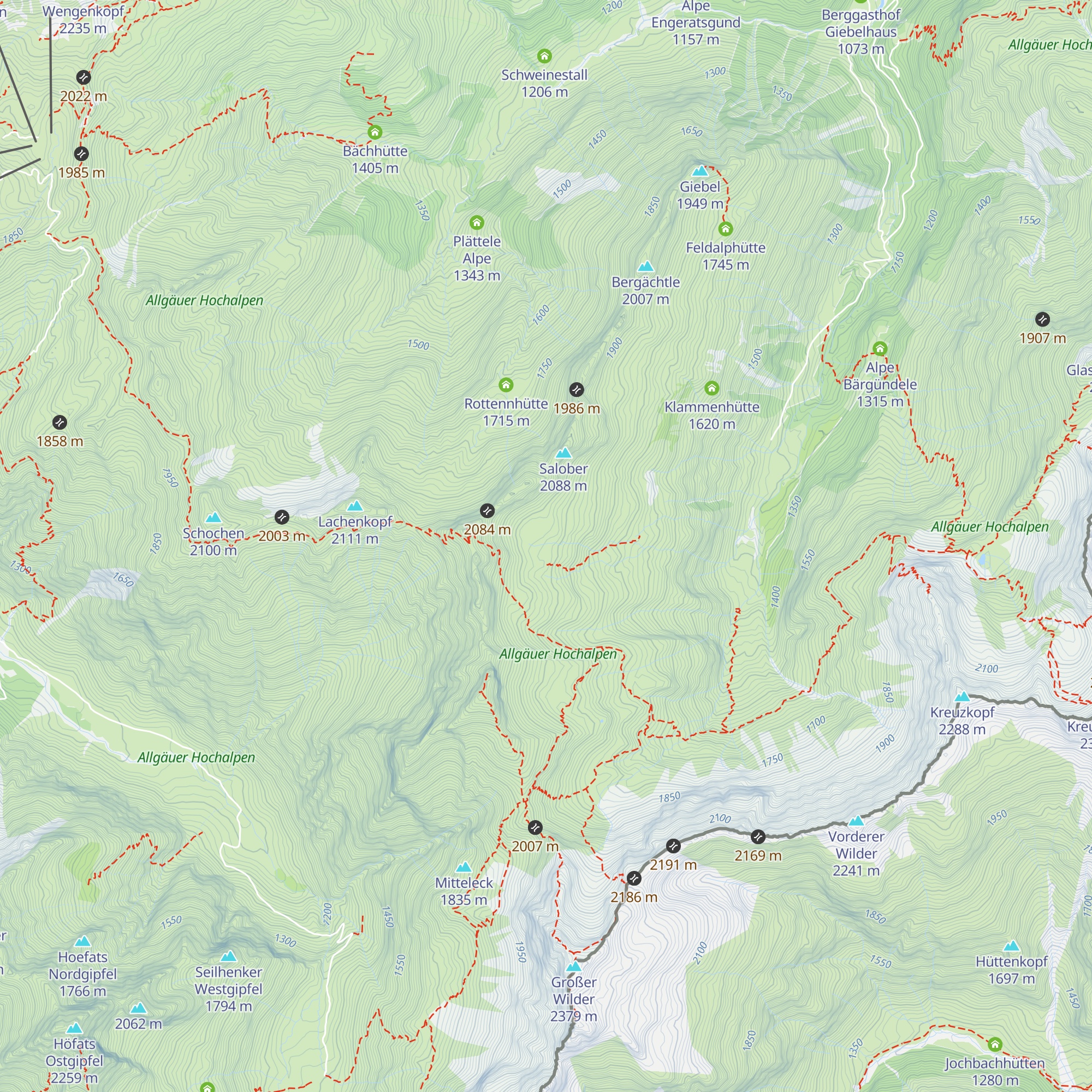 Bergwachthütte map