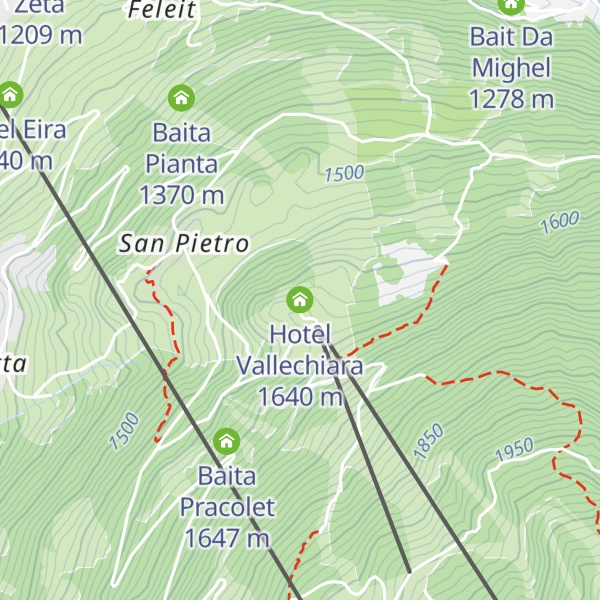 Map of Hotel Vallechiara