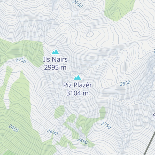 Map of Piz Plazèr