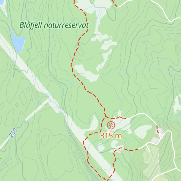 Map of Blåfjell