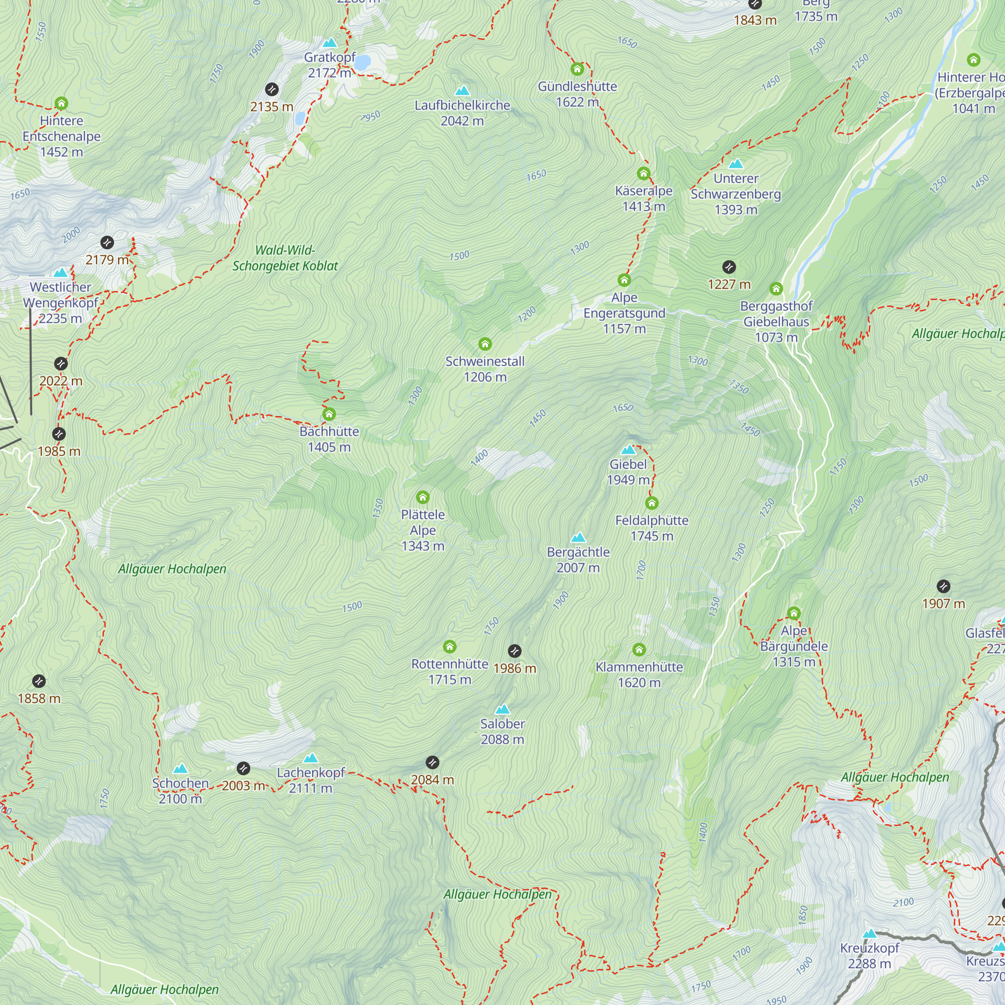 Schieneberghütte map