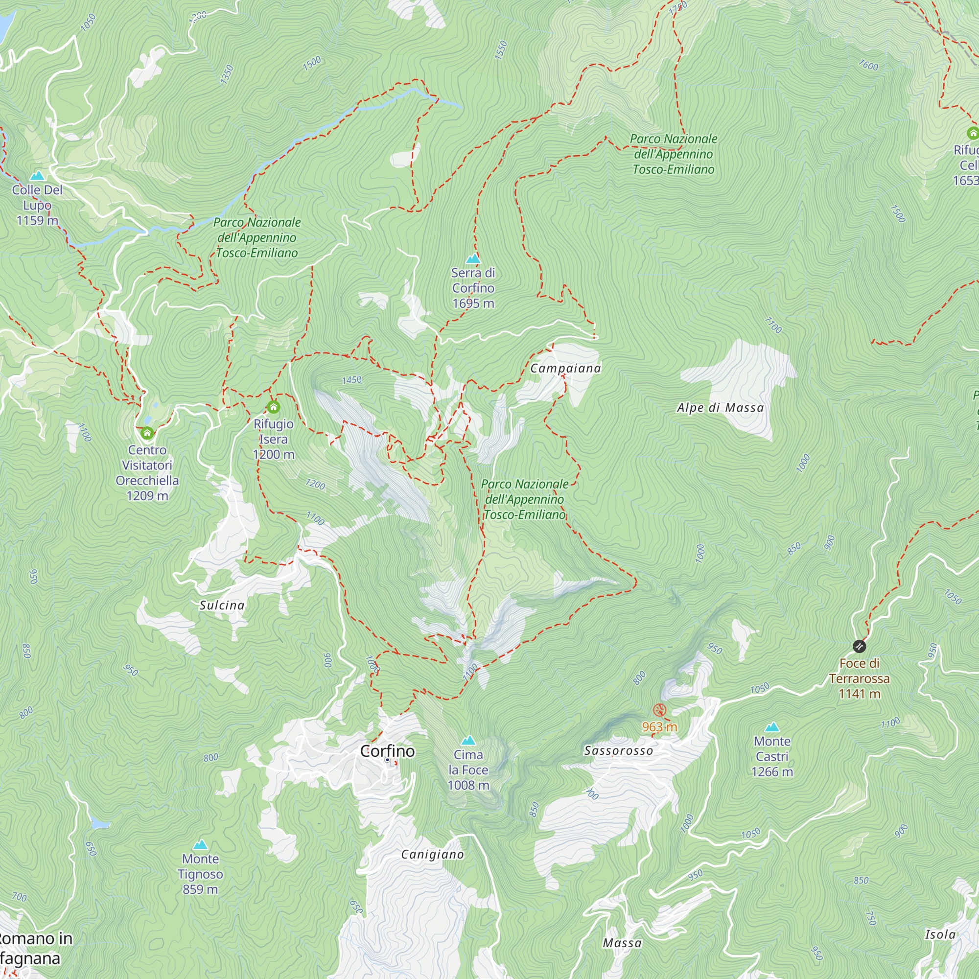 Rifugio Poggi map