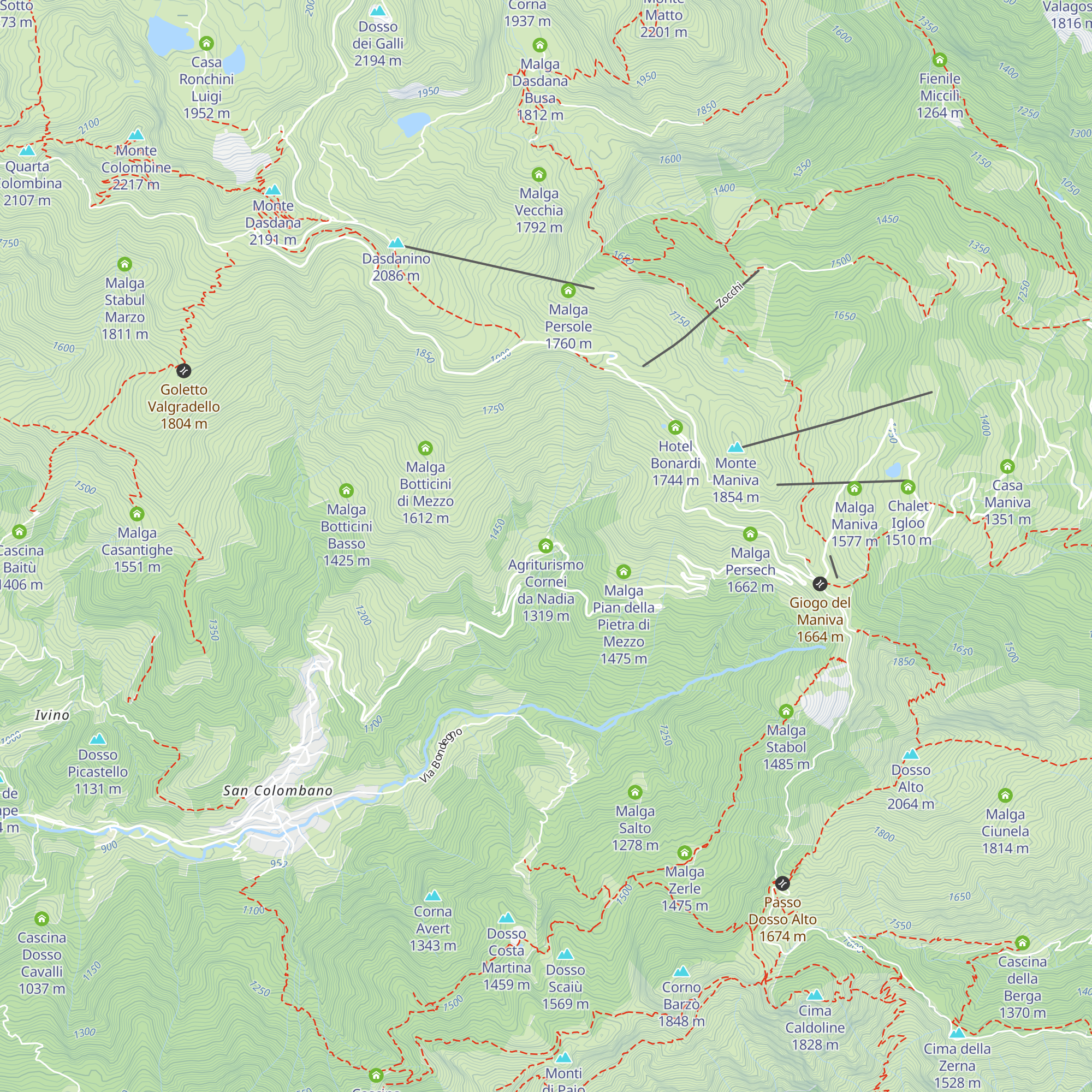 Agriturismo Cornei da Nadia map