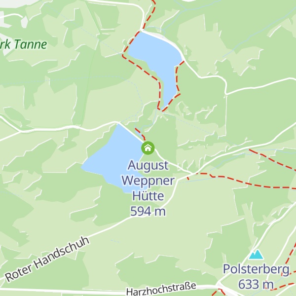 Map of August Weppner Hütte
