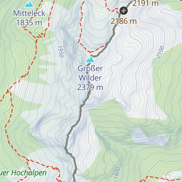 Map of Hinterer Wilder
