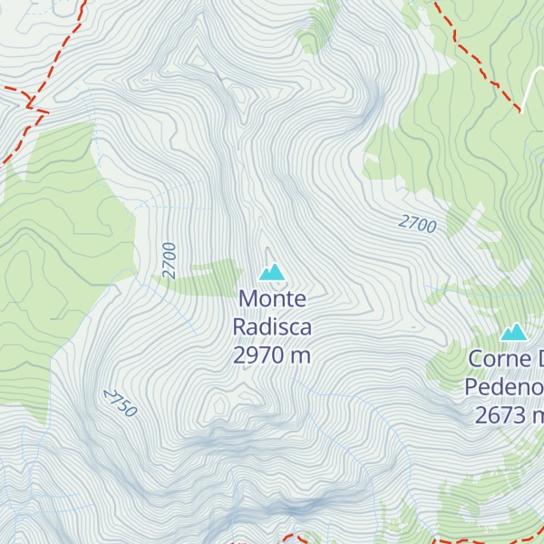 Map of Monte Radisca