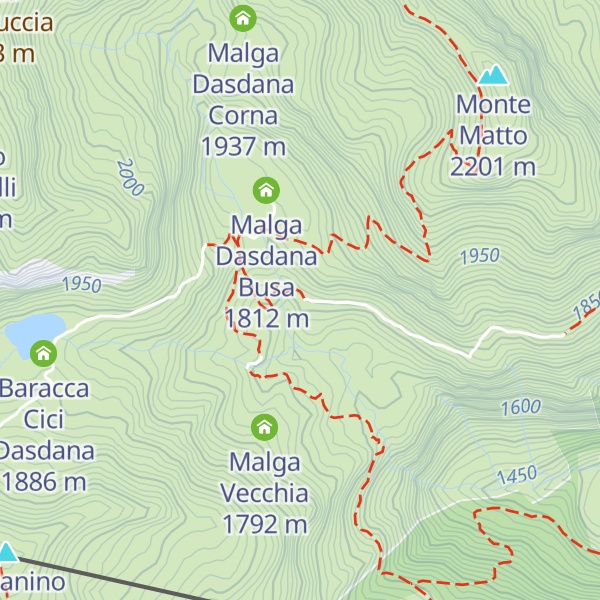 Map of Malga Dasdana bassa