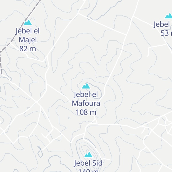 Map of Jebel el Mafoura