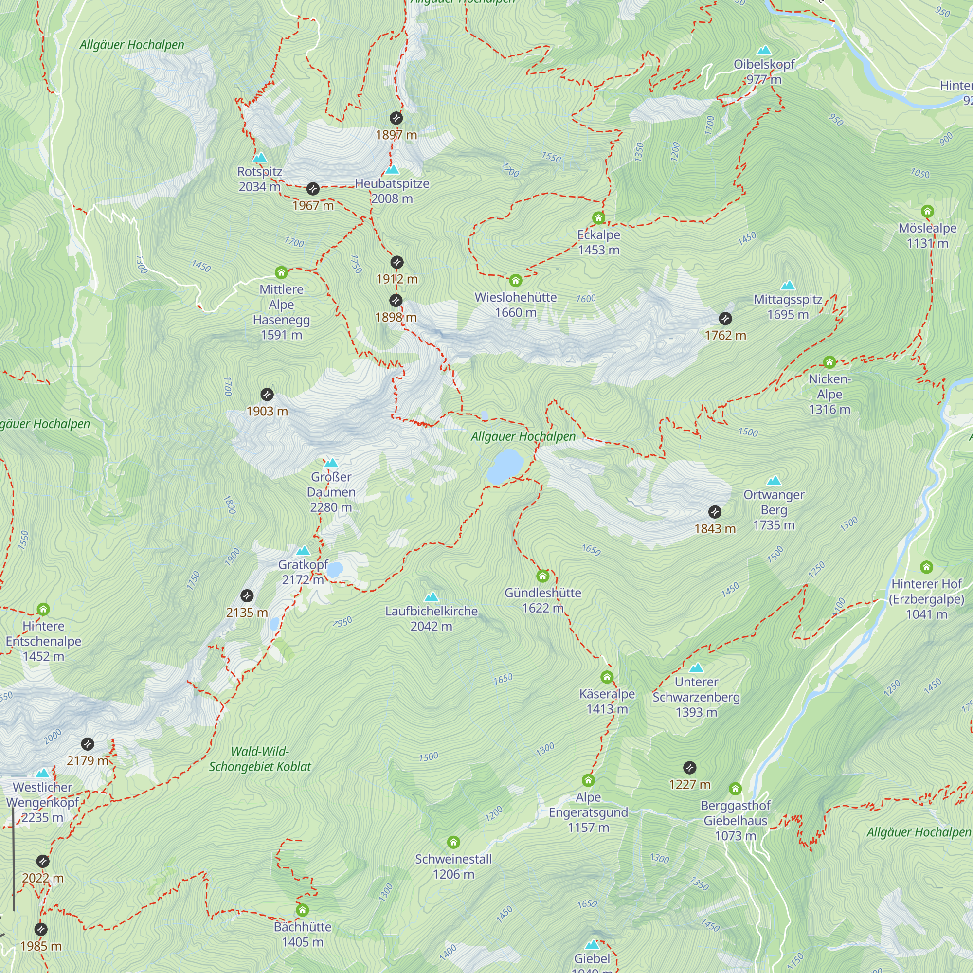 Seehütte map