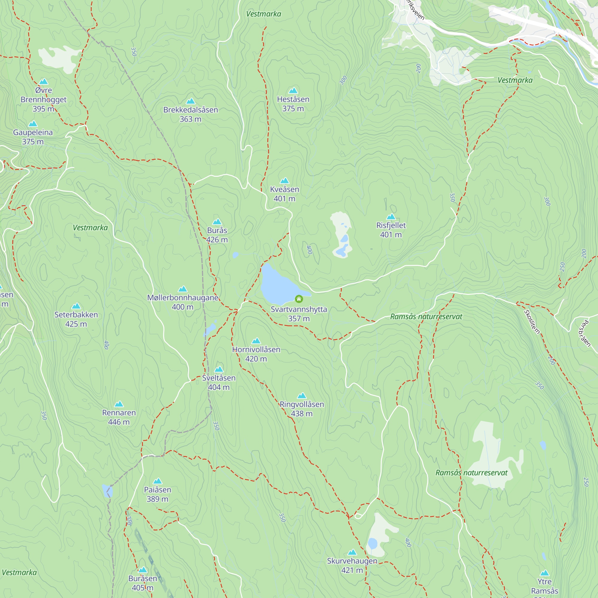 Svartvannshytta map