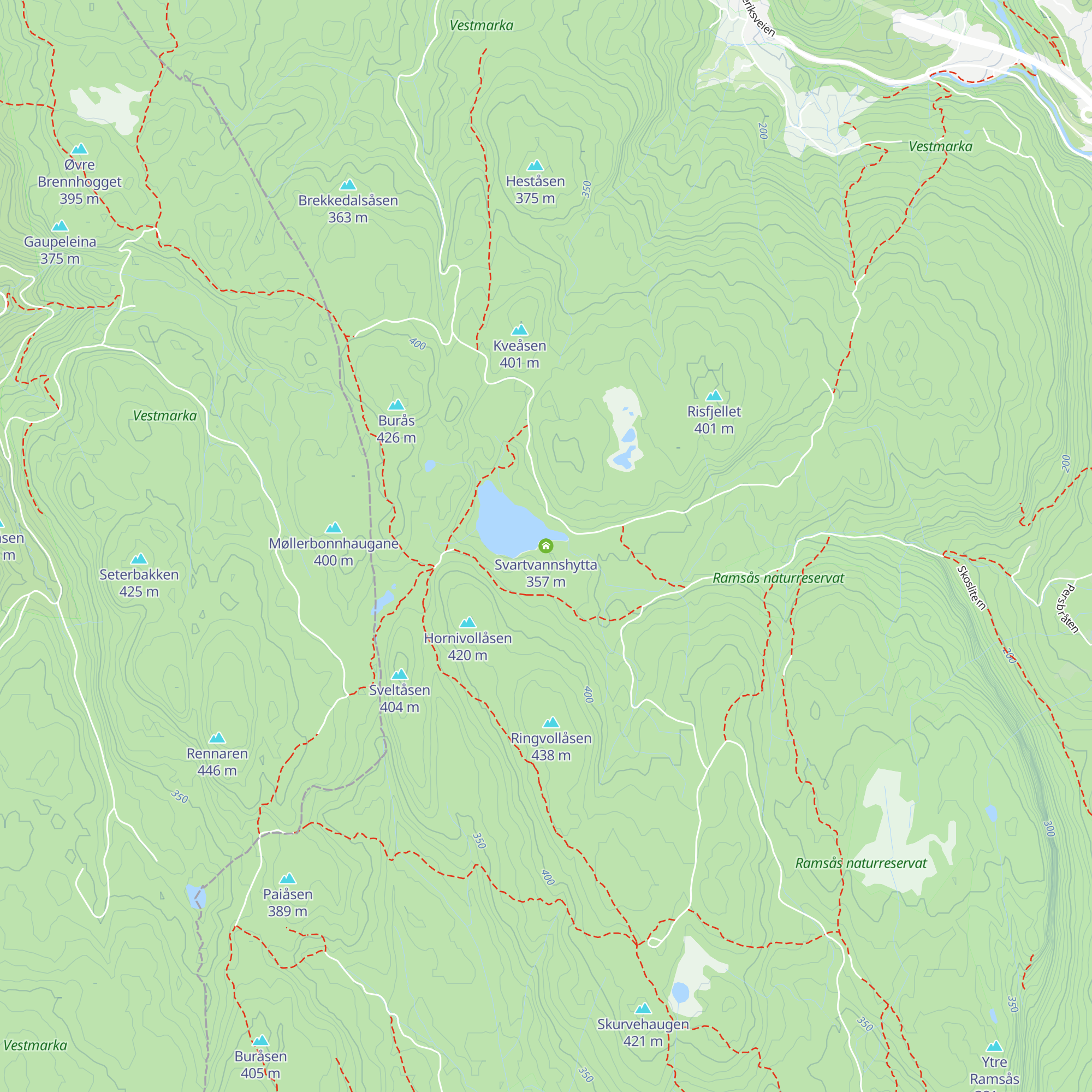 Svartvannshytta map