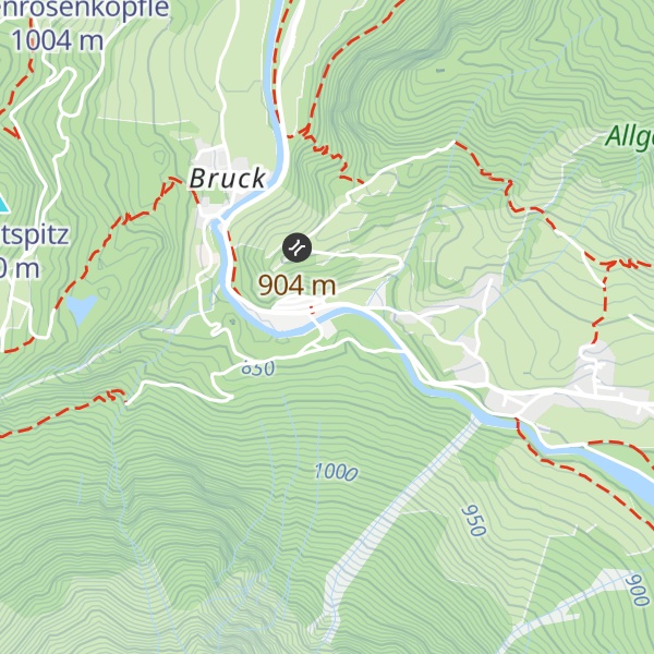 Map of Laufwasserkraftwerk Hinterstein