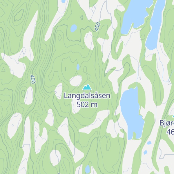Map of Langdalsåsen