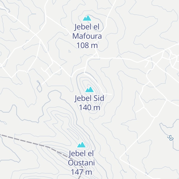 Map of Jebel Sid