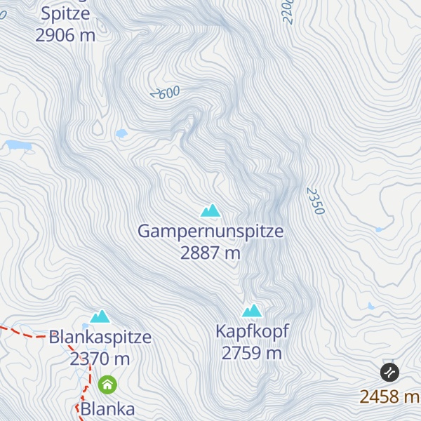 Map of Gampernunspitze