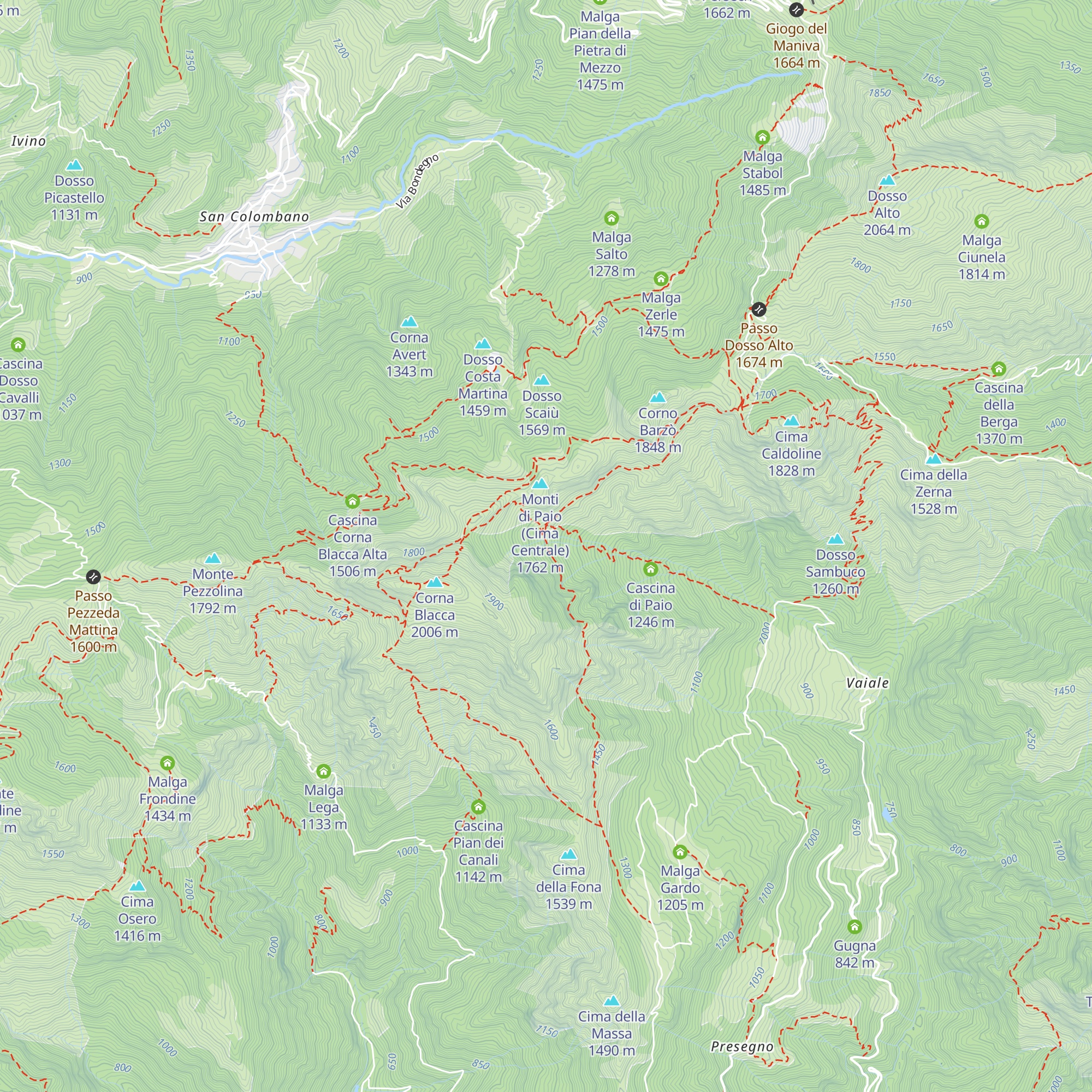 Casinello di Paio Alto map