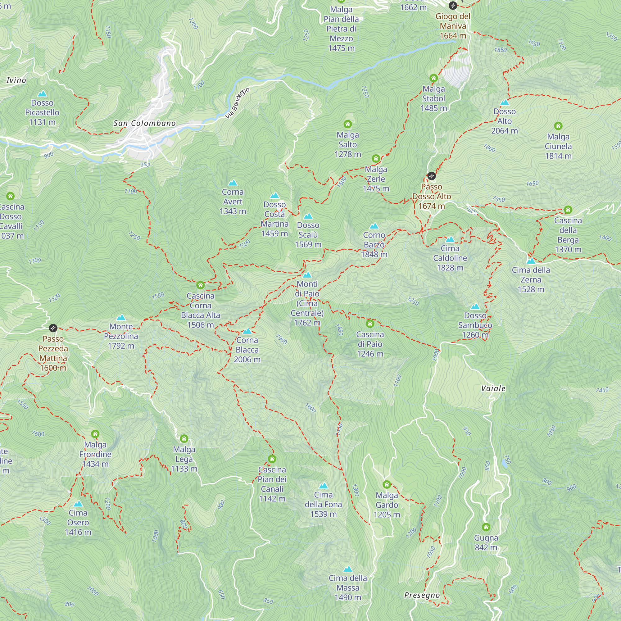 Casinello di Paio Alto map