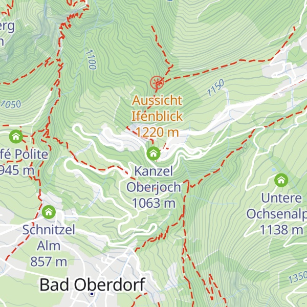 Map of Kanzel Oberjoch