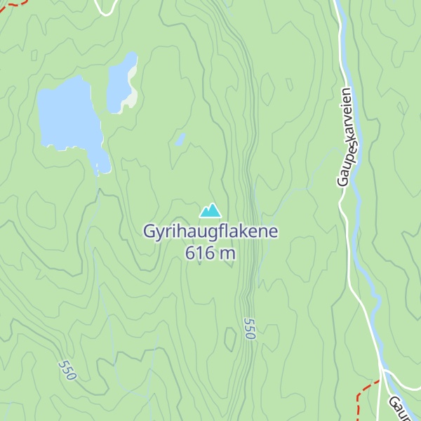 Map of Gyrihaugflakene