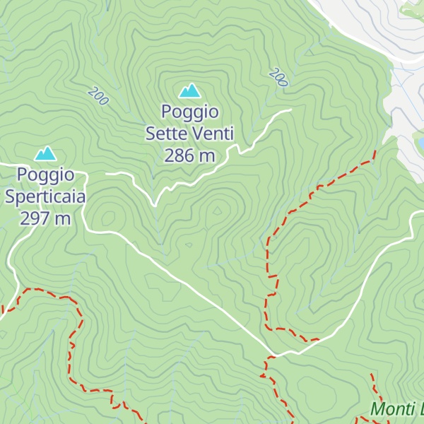 Map of Poggio Caprone