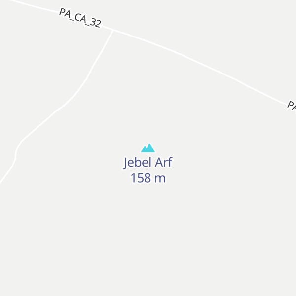 Map of Jebel Arf