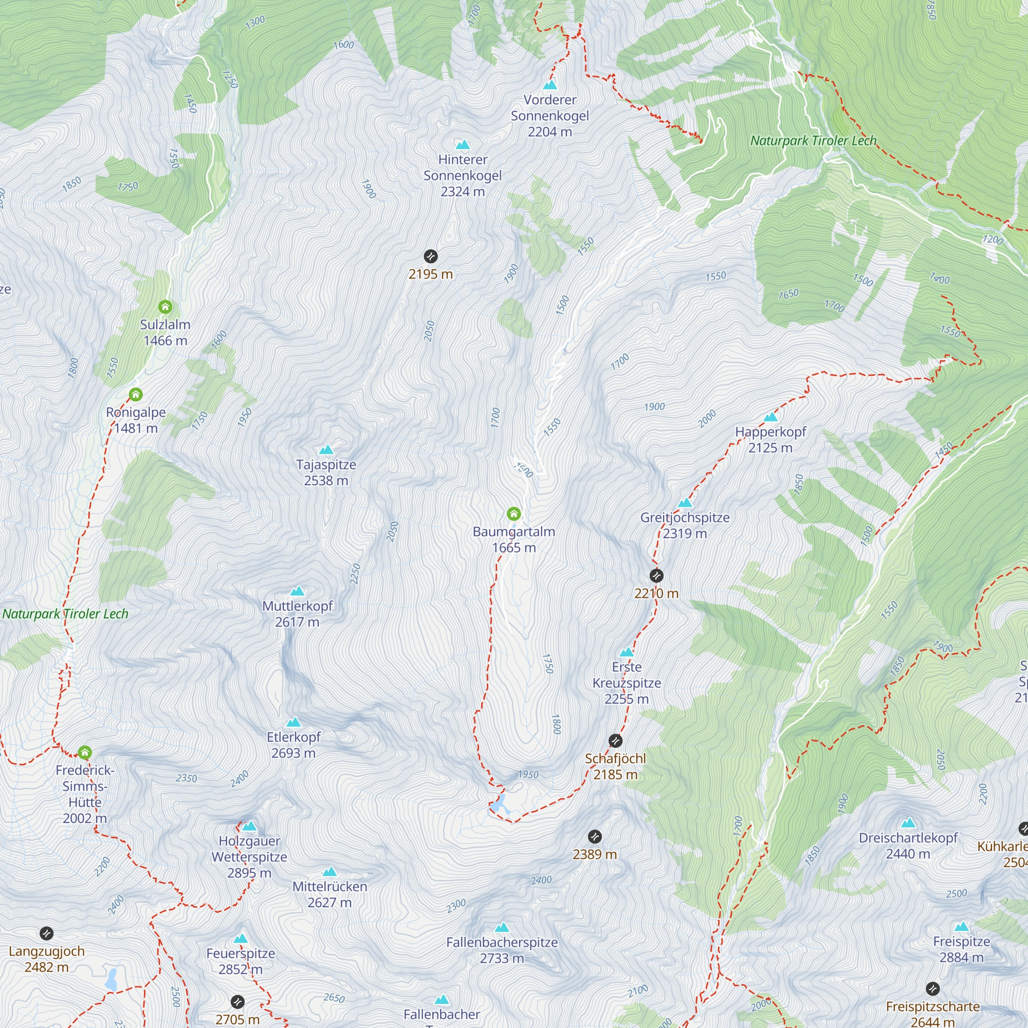 Baumgartalm map