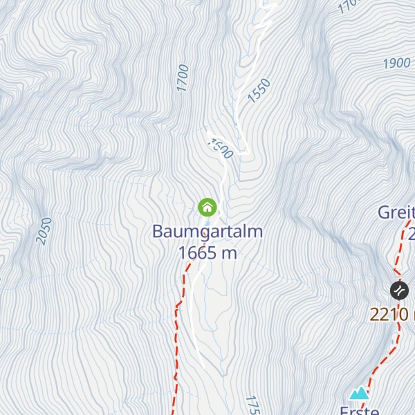 Map of Baumgartalm
