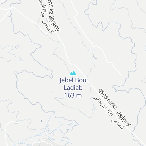 Map of Jebel Bou Ladiab