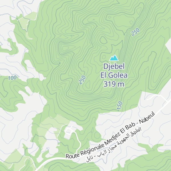 Map of Jebel Rouigued