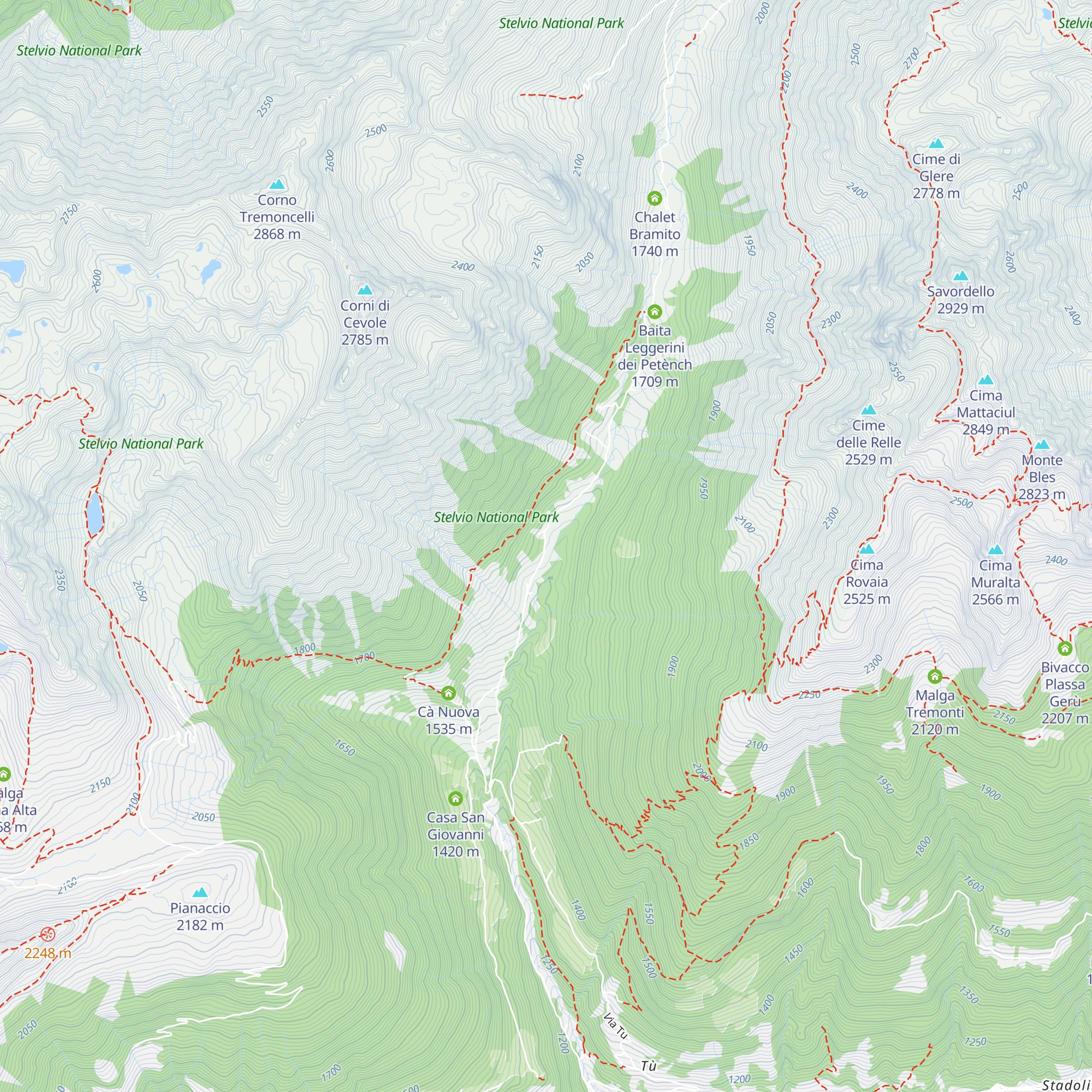 Cà di Caser map