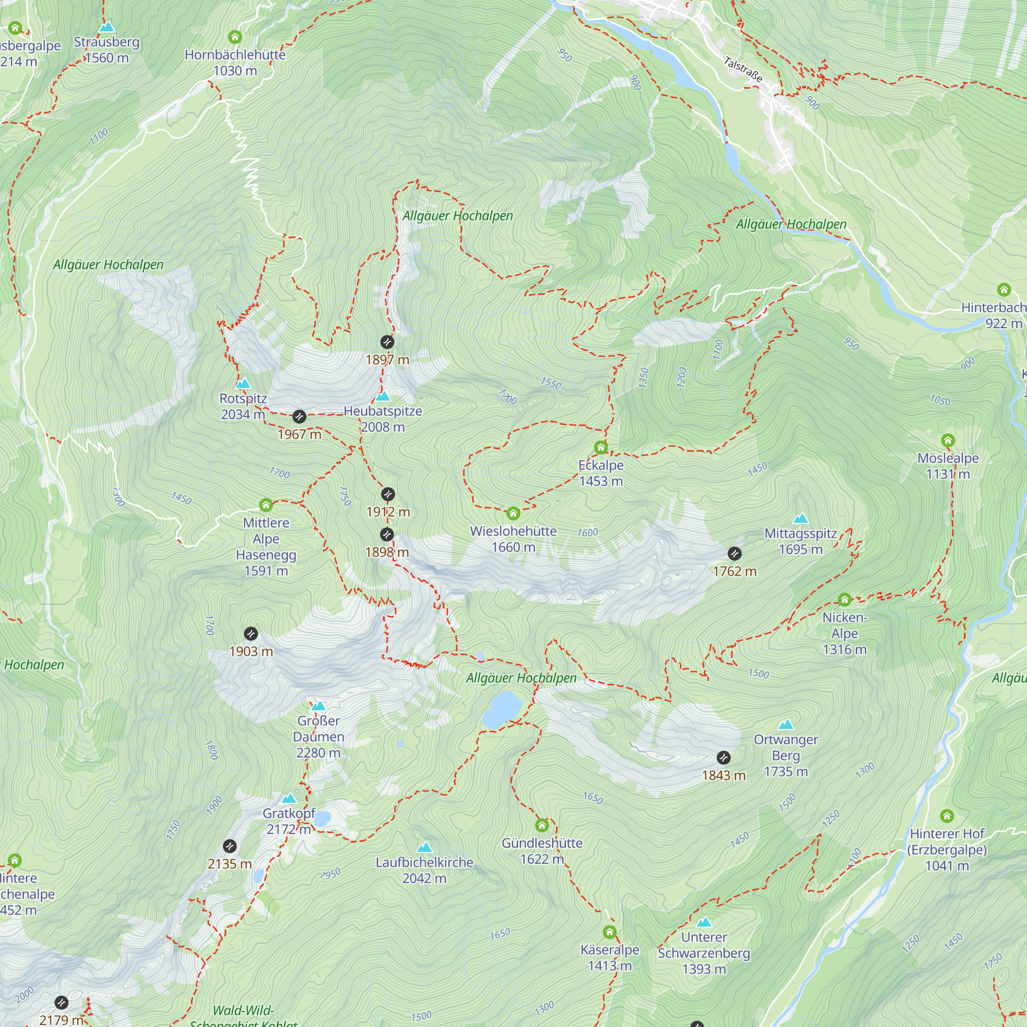 Wieslohehütte map