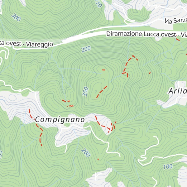 Map of Castellaccio