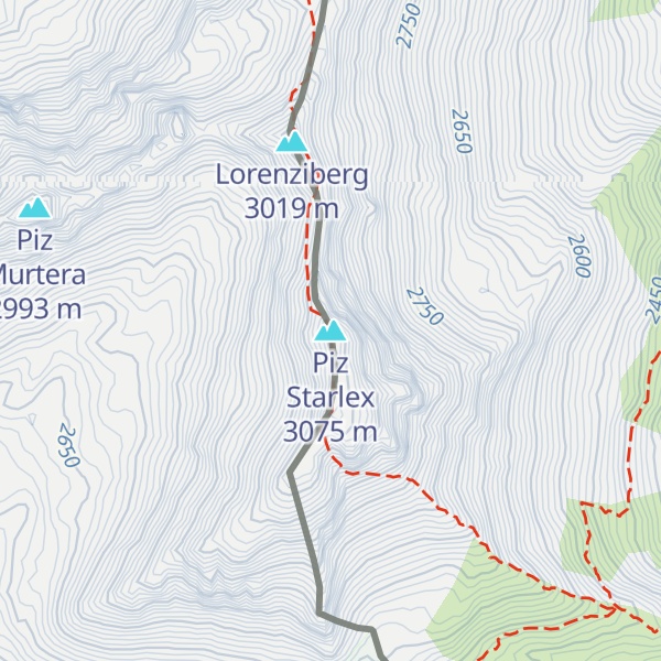 Map of Piz Starlex