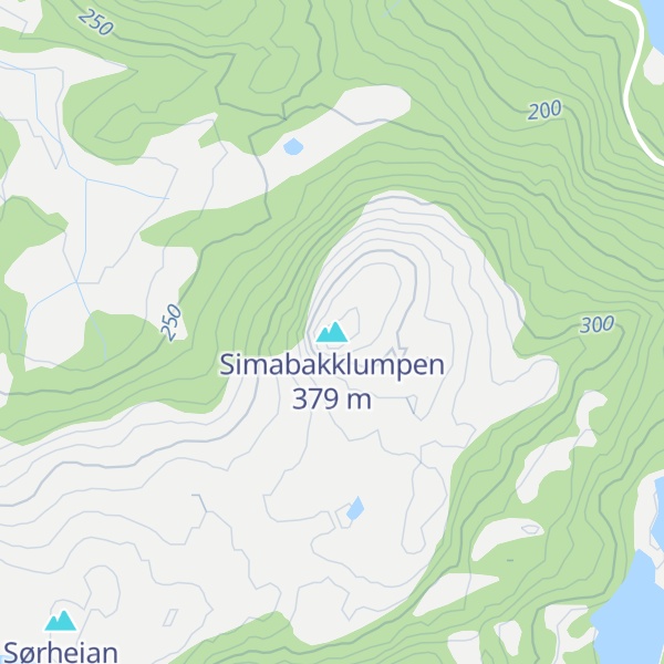 Map of Simabakklumpen