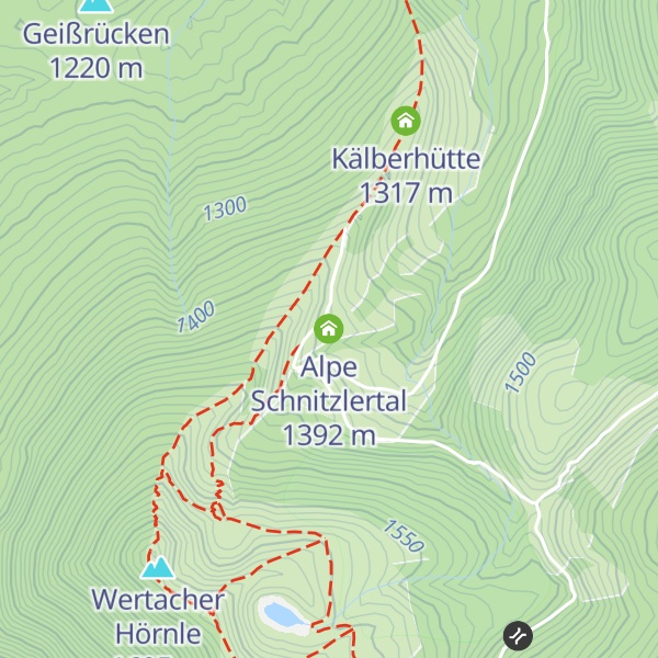Map of Alpe Schnitzlertal