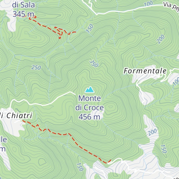 Map of Monte di Croce