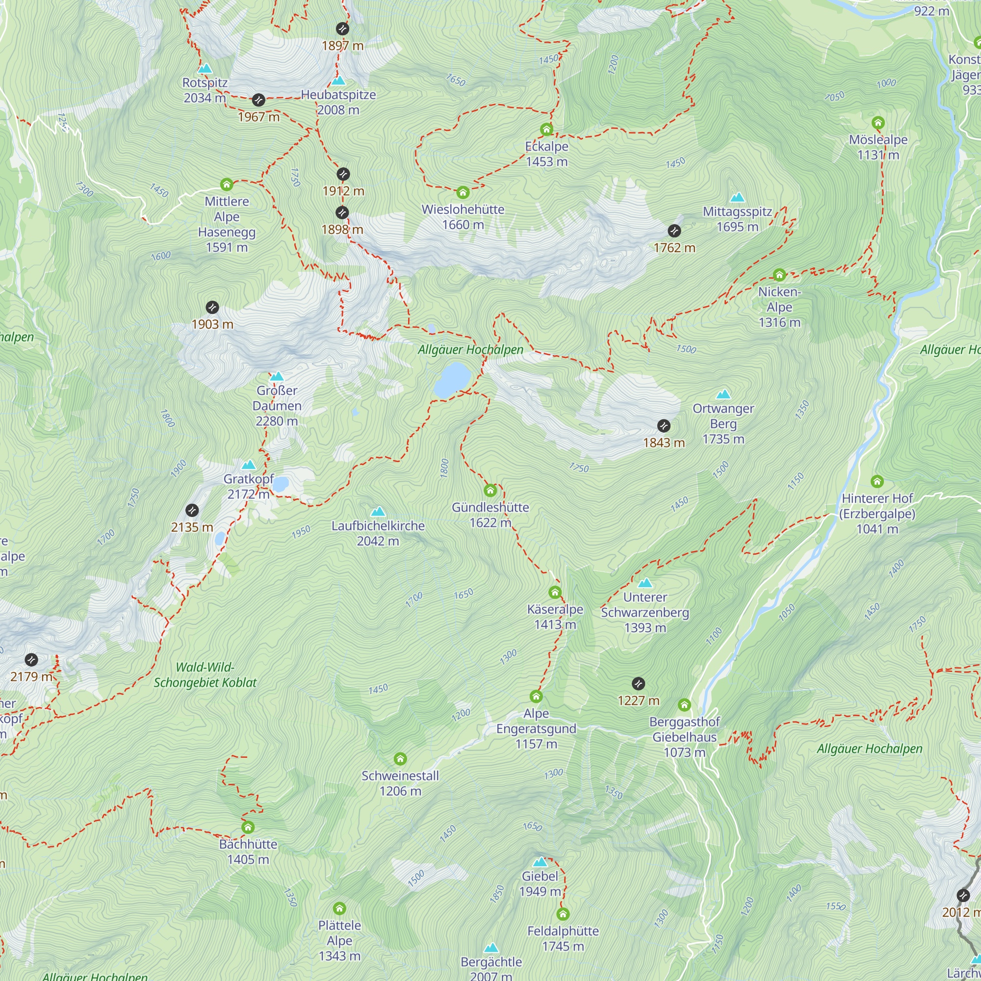 Gündleshütte map