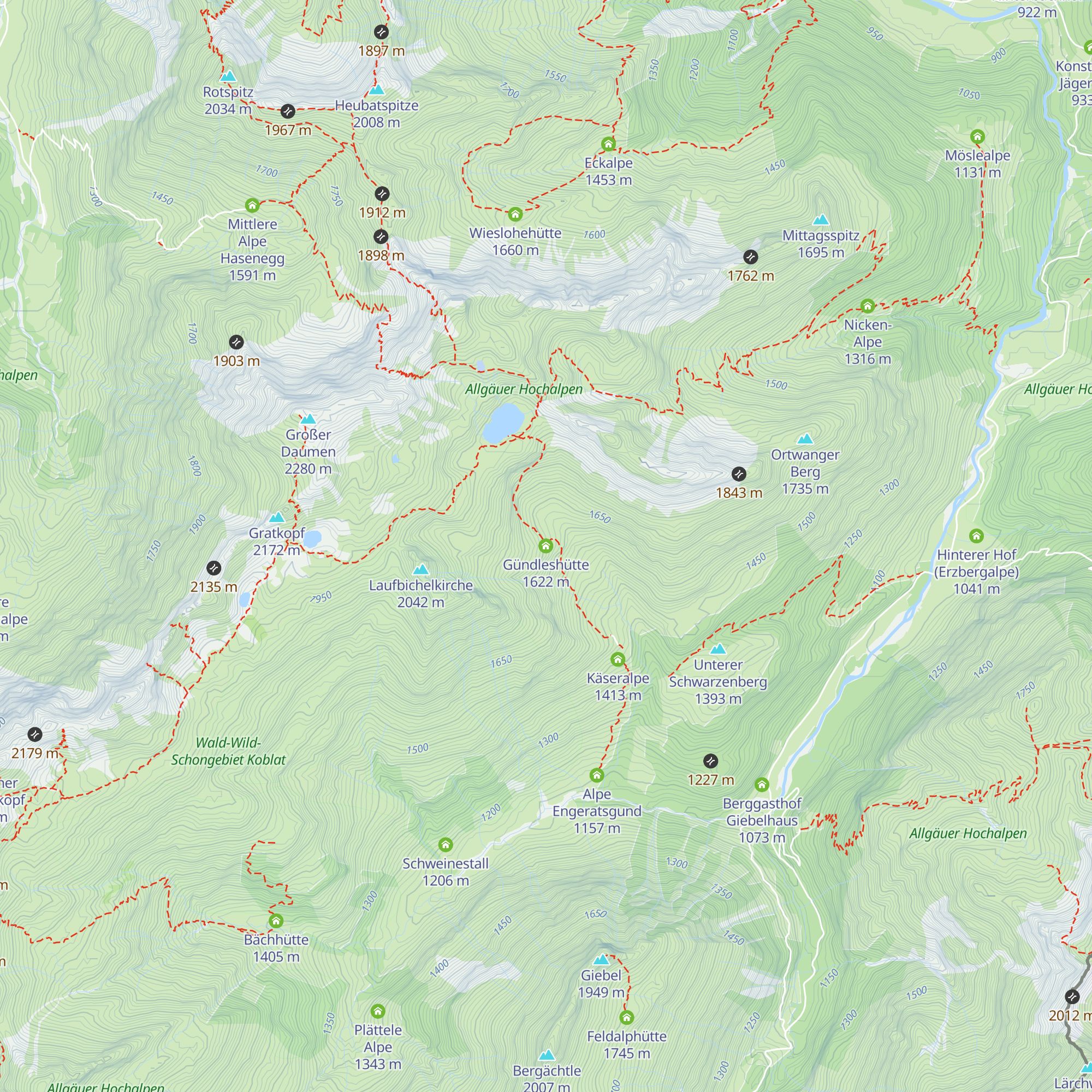 Gündleshütte map
