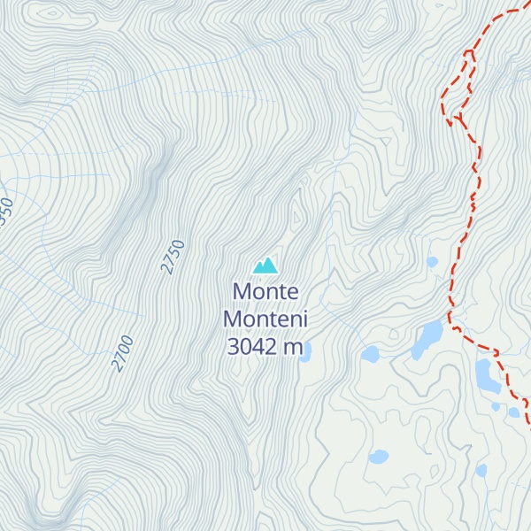 Map of Monte Monteni