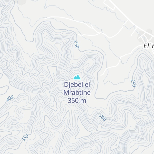Map of Djebel el Mrabtine