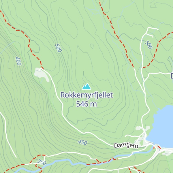 Map of Rokkemyrfjellet