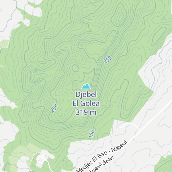 Map of Djebel El Golea