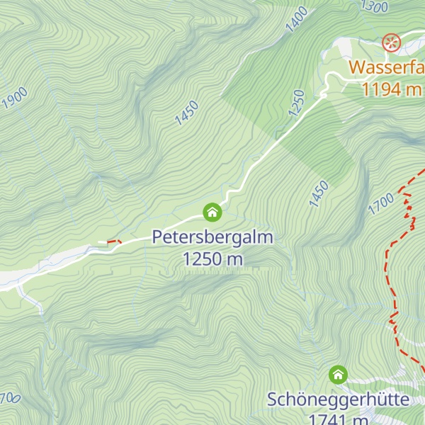 Map of Petersbergalm