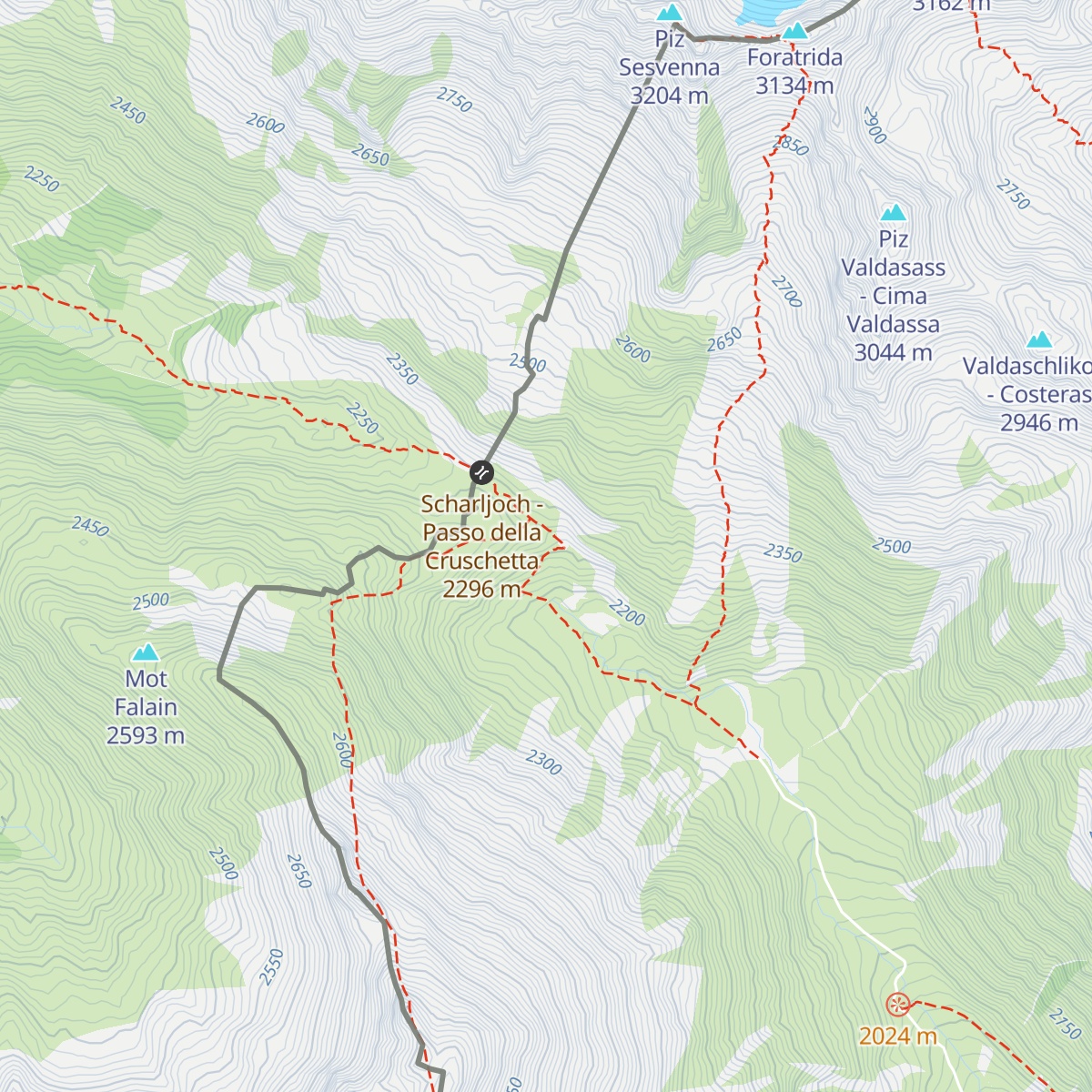 Jöchl-Hütte map