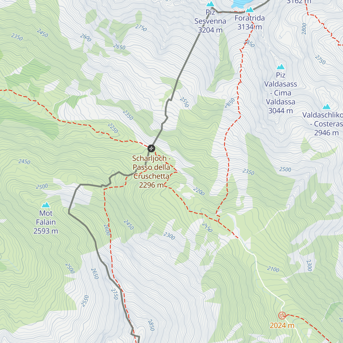 Jöchl-Hütte map