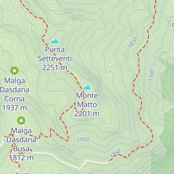 Map of Monte Matto